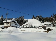 白谷荘外観雪景色1